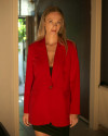 Milena Red Blazer Jacket