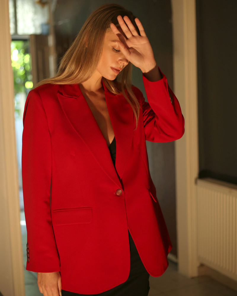 Milena Red Blazer Jacket