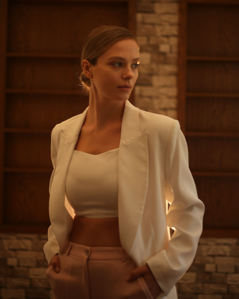 Milena White Blazer Jacket