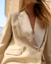 Anna Black Beige Blazer Jacket