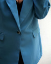 Milena Petrol Blue Blazer Jacket